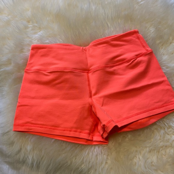 Neon Orange Savage barbell Booty Shorts - Picture 3 of 3